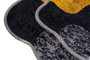 Mijölnir Juego de alfombrillas de baño Circle - Amarillo